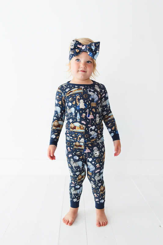 Up Zoo Late Long Sleeve PJ's