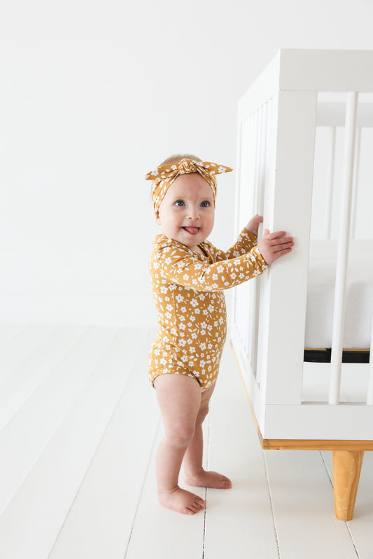 Honey Blooms Long Sleeve Bodysuit