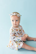 Load image into Gallery viewer, Meowster of Disguise Long Sleeve Bodysuit Twirl Dress
