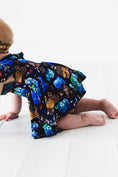 Load image into Gallery viewer, Nocturnal Nonsense Bodysuit Twirl Dress
