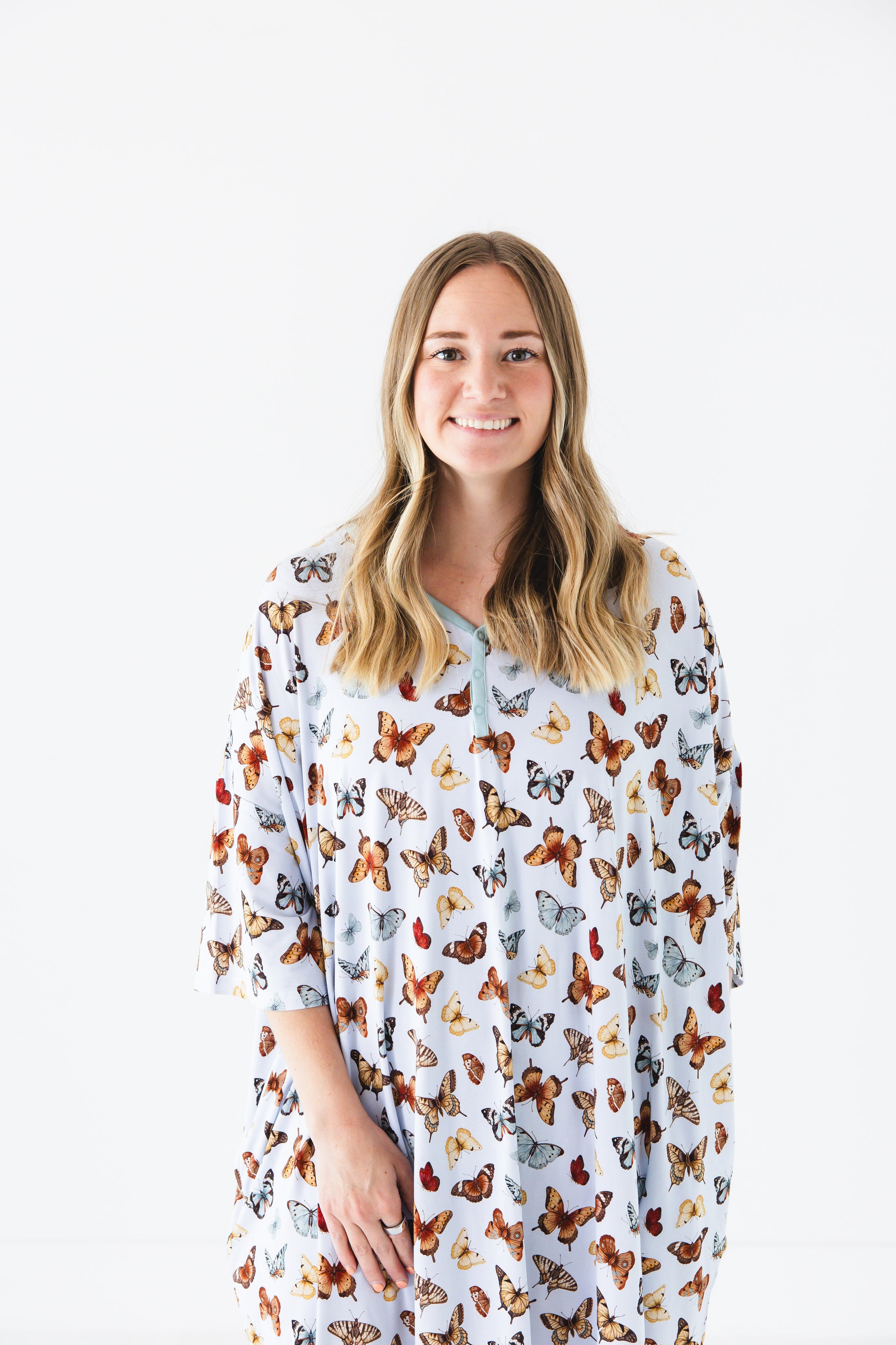Butterfly Kisses Women's Muumuu Lounge Tee (ONE SIZE FITS XS - XXL)
