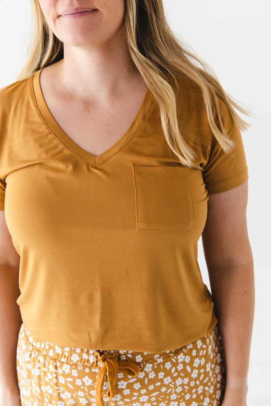 Honey Blooms Women's Solid Short Sleeve T-shirt