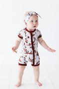 Load image into Gallery viewer, Dreaming with Dragons Short Sleeve Romper
