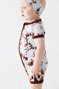Load image into Gallery viewer, Dreaming with Dragons Short Sleeve Romper
