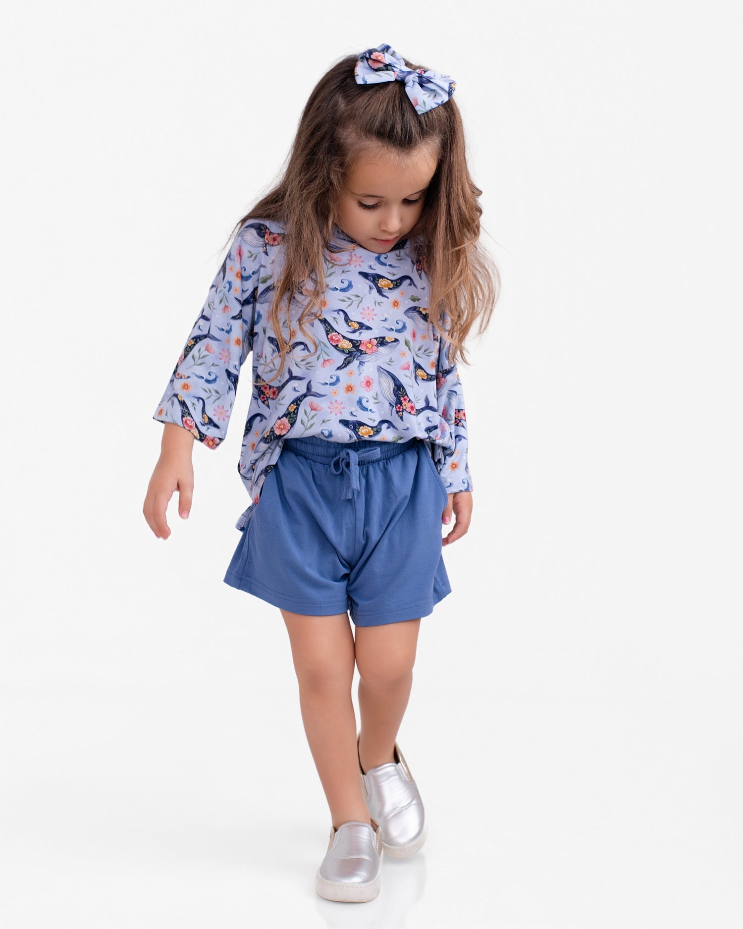 Blooming Whales Comfy Cloud Short Set