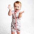 Load image into Gallery viewer, Mermaid Cove Short Sleeve Romper BDLJ
