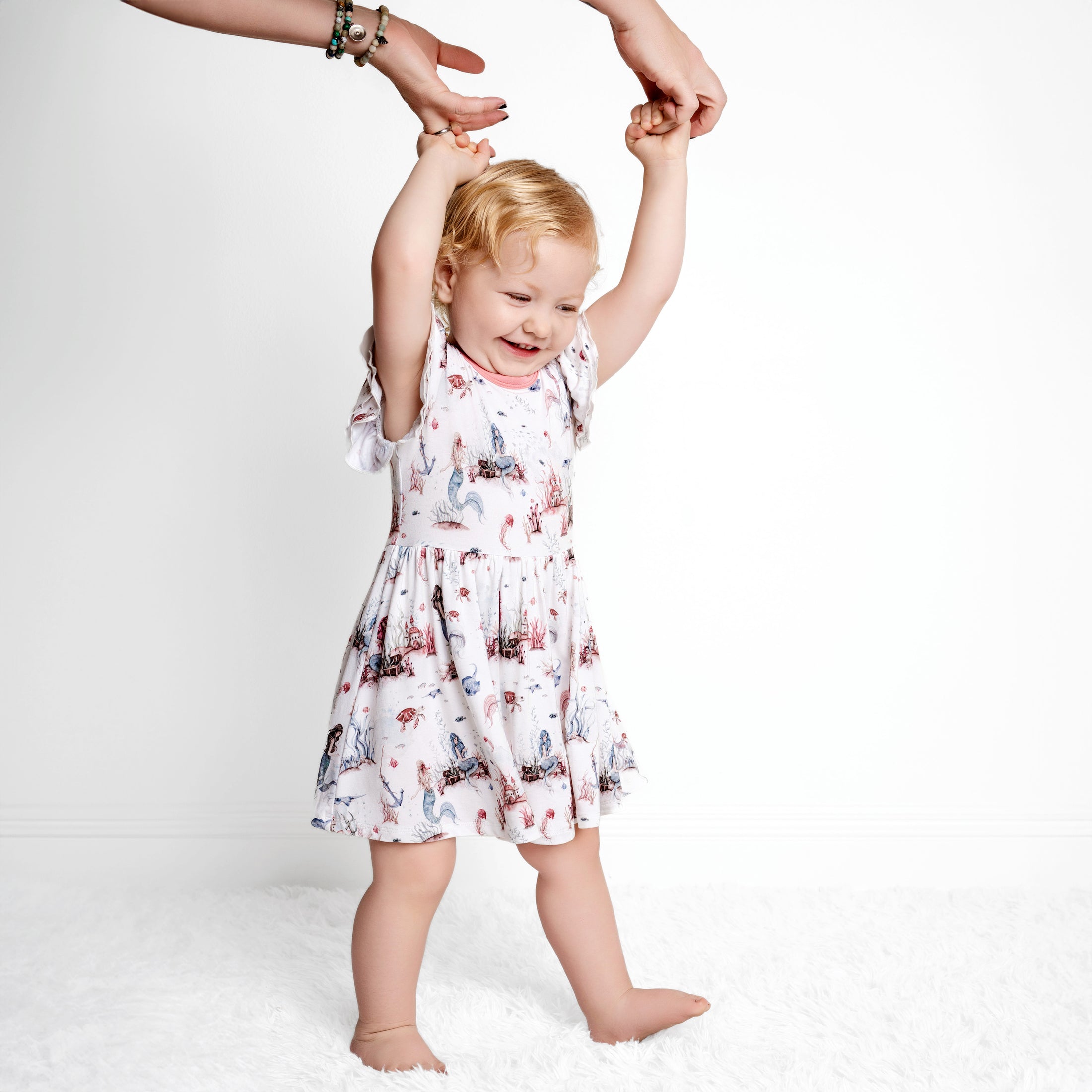 Mermaid Cove Bodysuit Twirl Dress BDLJ
