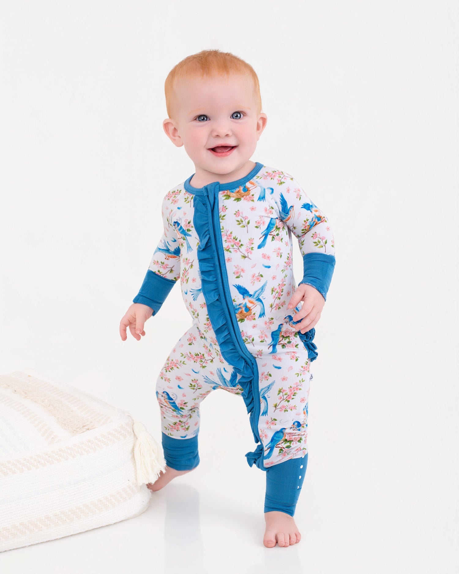 Bluebird Melody Ruffle Romper