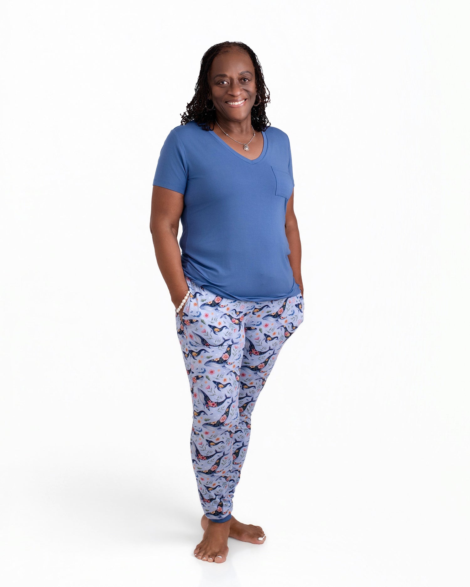 Blooming Whales Women's Jogger Pants
