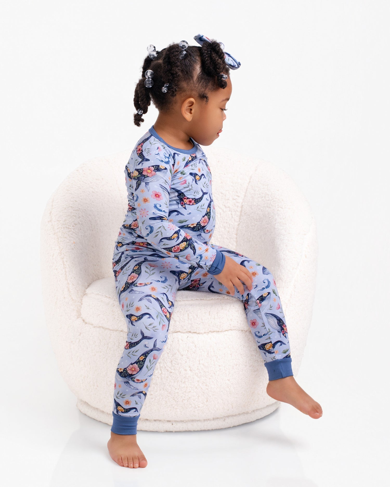 Blooming Whales Long Sleeve PJ's