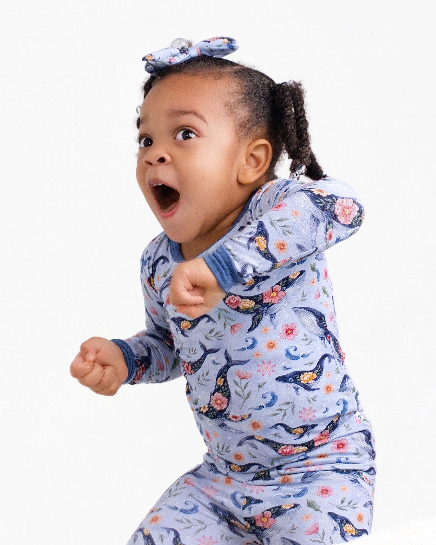 Blooming Whales Long Sleeve PJ's