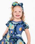 Load image into Gallery viewer, Bluepsie Daisy Short Sleeve Big Kid Twirl Dress

