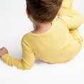 Load image into Gallery viewer, Lemon Meringue (Yellow) Ribbed Long Sleeve PJ's BDLJ
