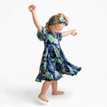 Load image into Gallery viewer, Bluepsie Daisy Short Sleeve Big Kid Twirl Dress
