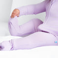 Load image into Gallery viewer, Lavender Ribbed Romper BDLJ
