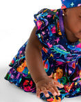 Load image into Gallery viewer, Cosmic Cuddles Short Sleeve Bodysuit Twirl Dress
