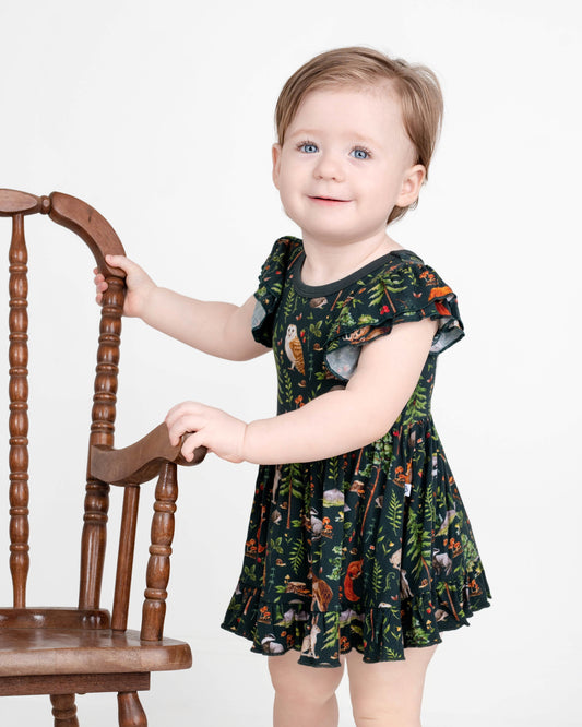 Wood You Be My Friend Bodysuit Twirl Dress