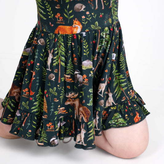 Wood You Be My Friend Bodysuit Twirl Dress