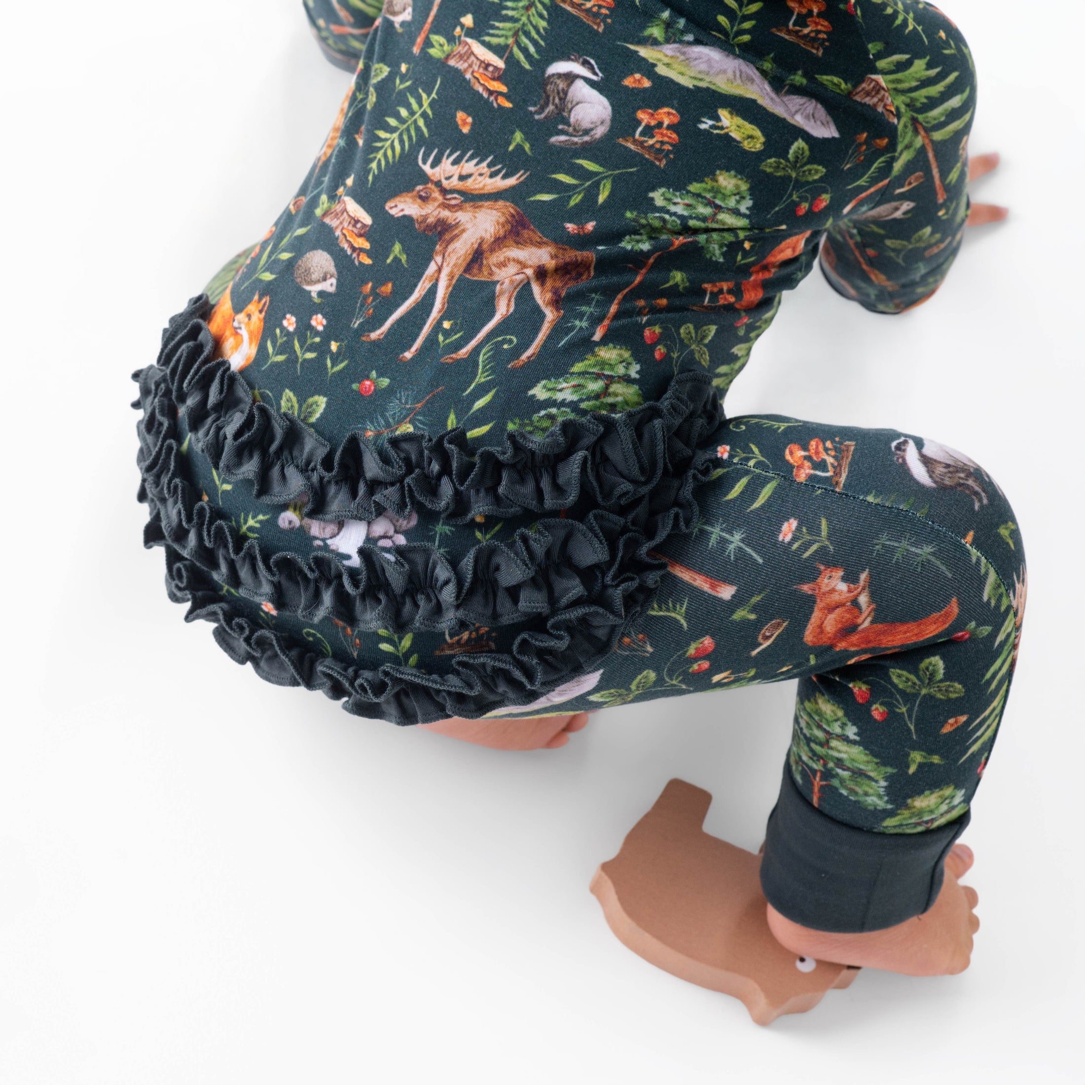 Wood You Be My Friend Ruffle Romper