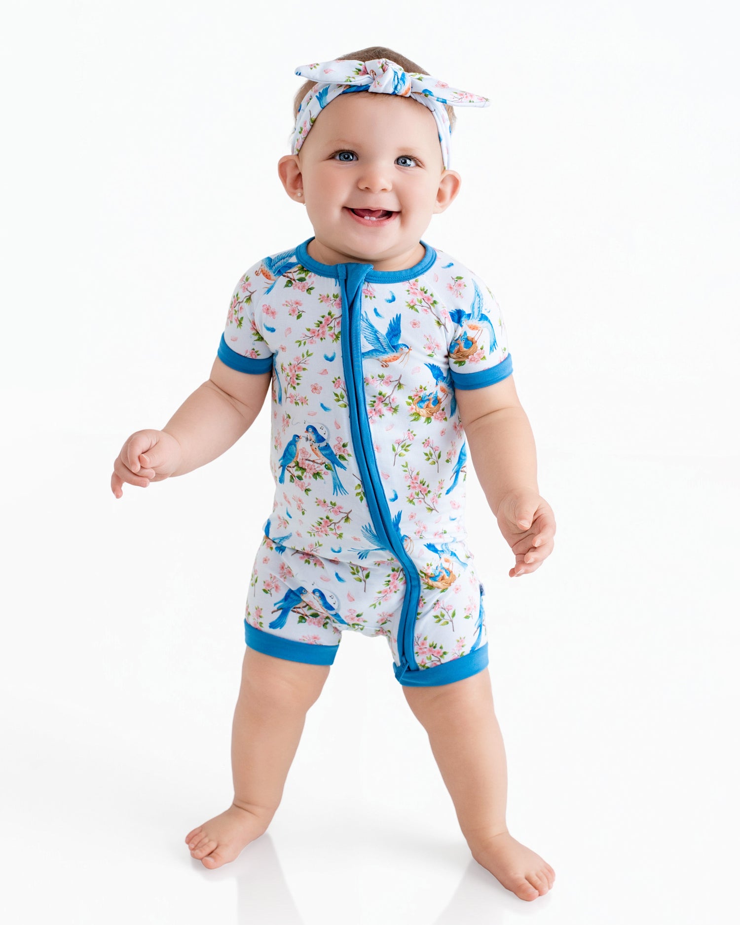 Bluebird Melody Short Sleeve Romper