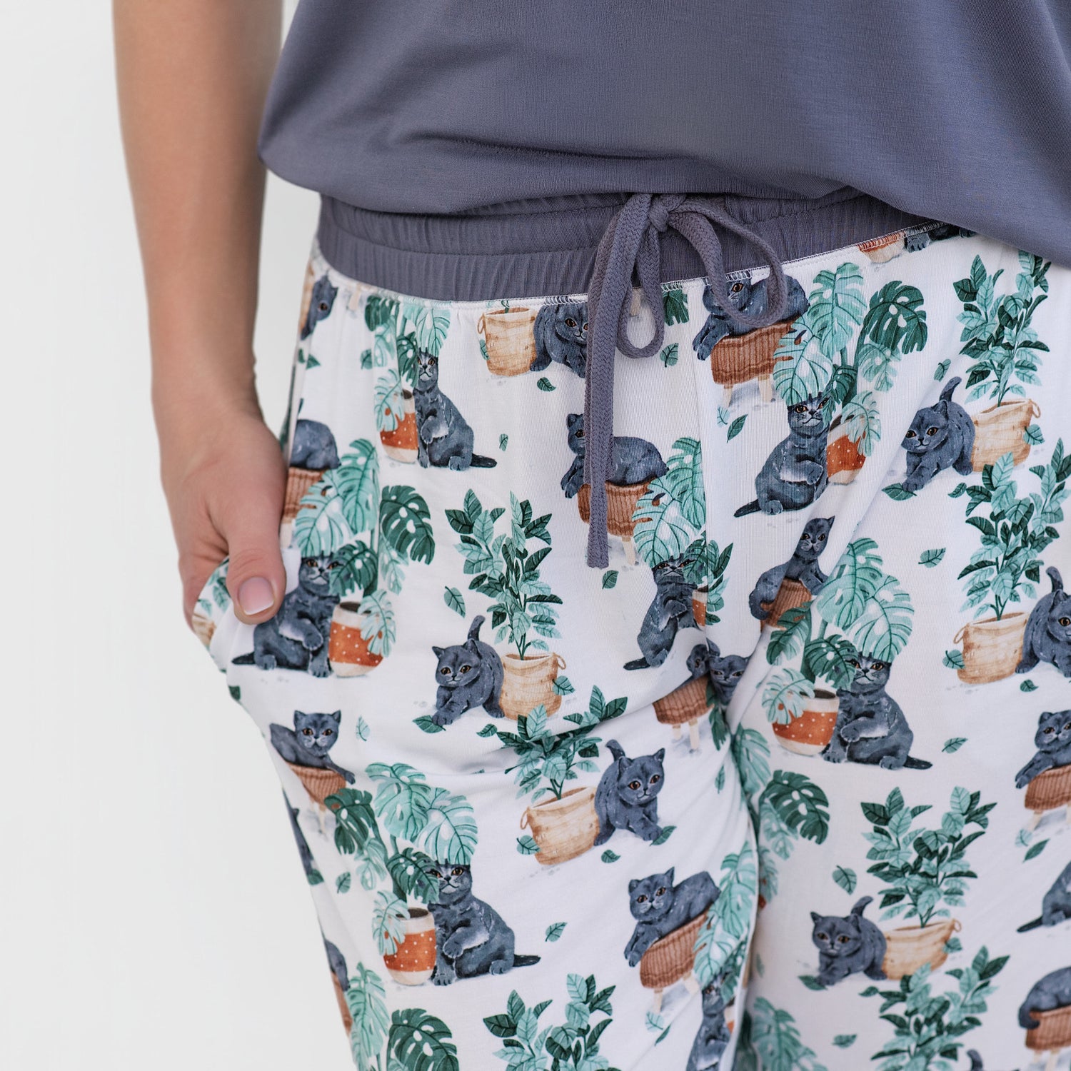 Meowstera Cat Women's Jogger Pants
