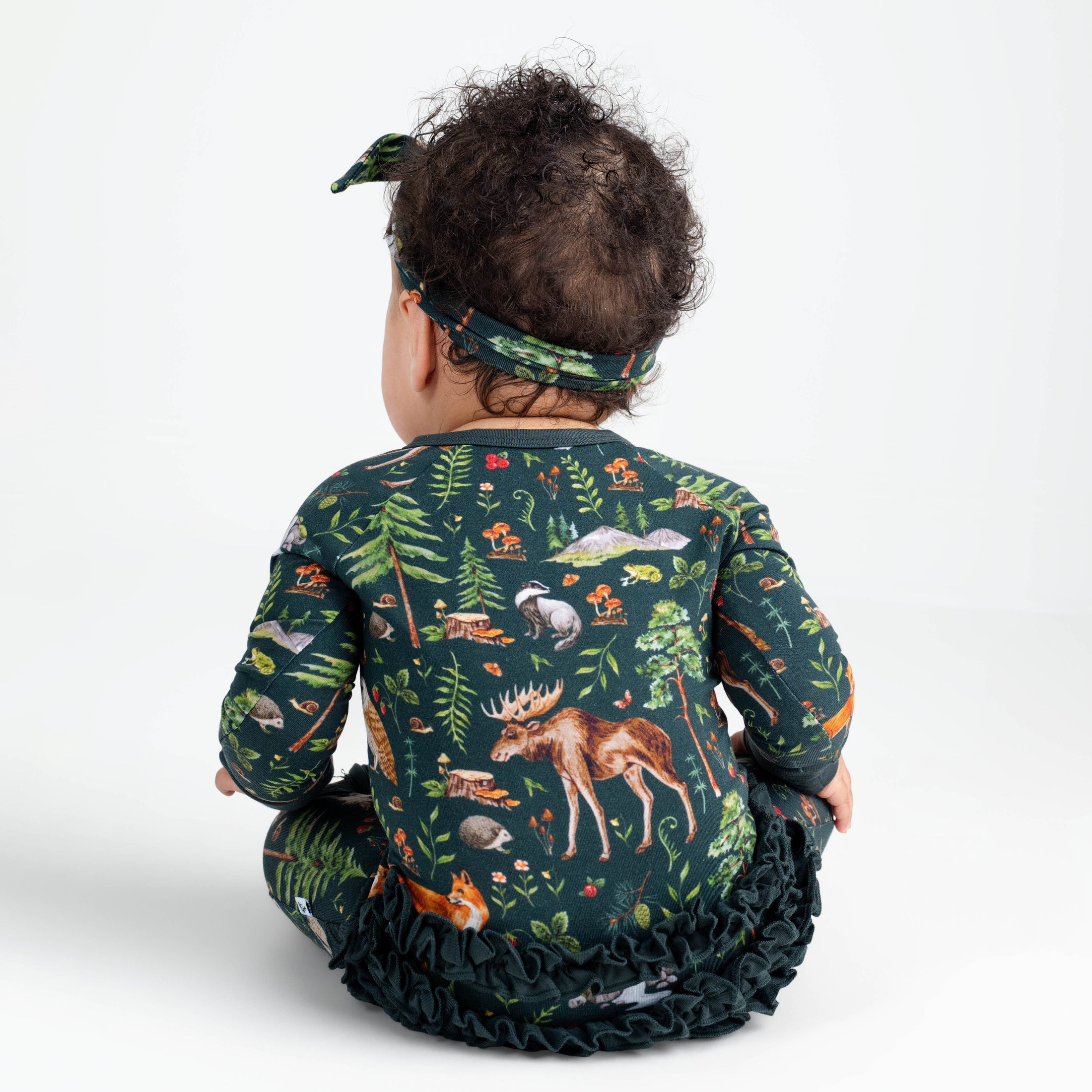 Wood You Be My Friend Ruffle Romper