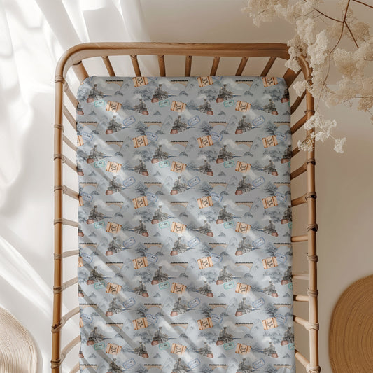 Steam Dreams (Train) Crib Sheet BDLJ