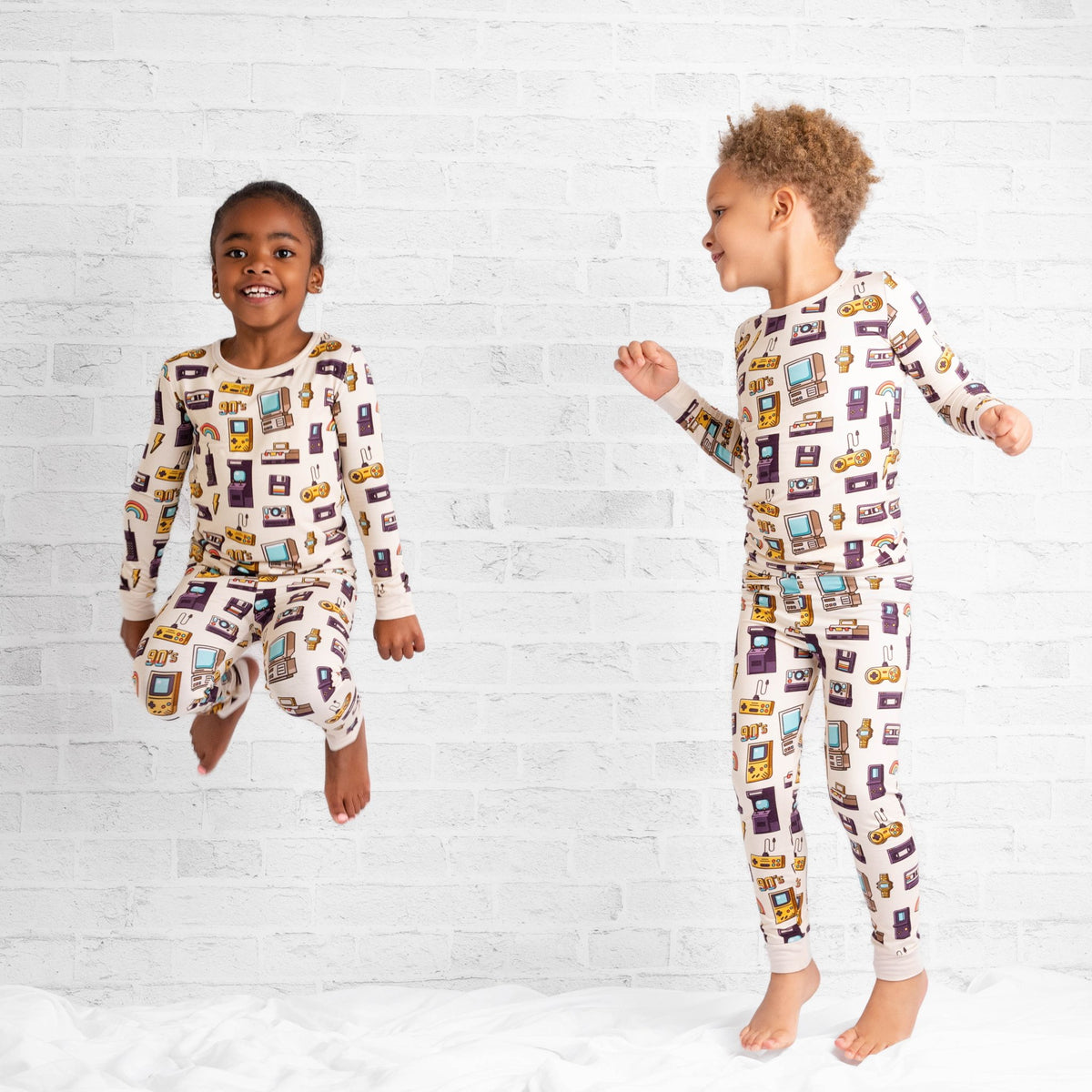 90's Retro Long Sleeve PJ's - Jammie Session