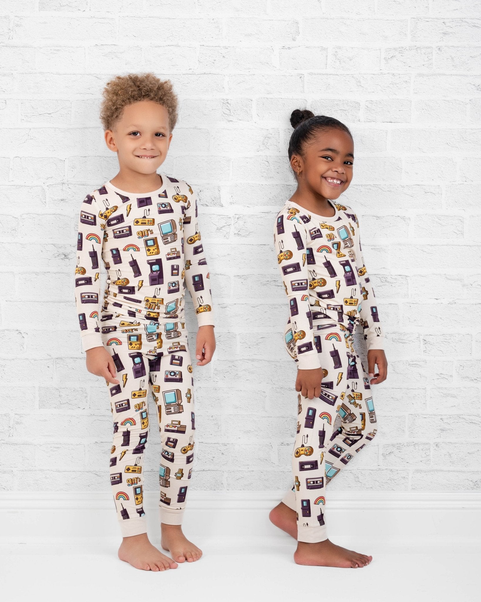 90's Retro Long Sleeve PJ's - Jammie Session