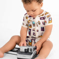 Load image into Gallery viewer, 90's Retro Short Sleeve Romper - Jammie Session
