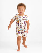 90's Retro Short Sleeve Romper - Jammie Session