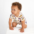 Load image into Gallery viewer, 90's Retro Short Sleeve Romper - Jammie Session
