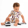 Load image into Gallery viewer, 90's Retro Short Sleeve Romper - Jammie Session
