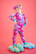 Load image into Gallery viewer, Retro Blooms (Flowers) Long Sleeve PJs BDLJ
