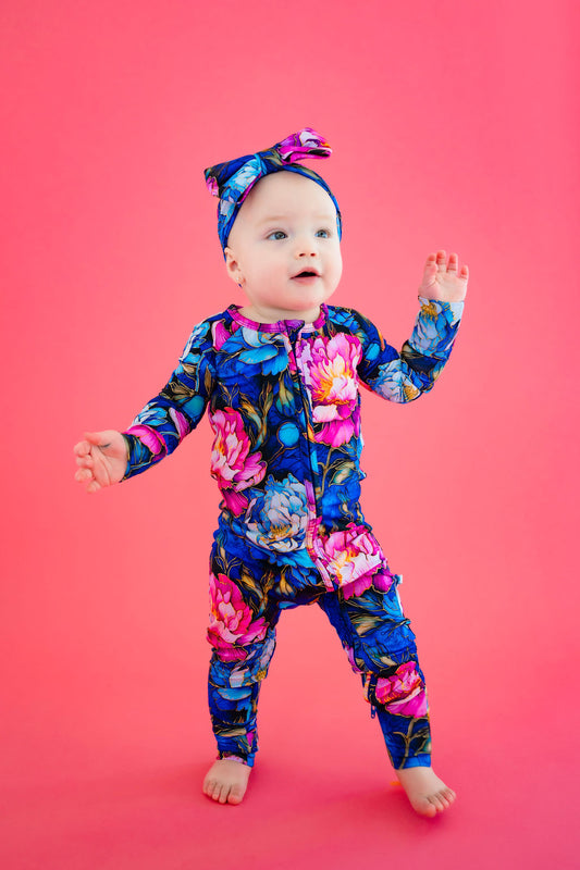 Neon Blooms Romper BDLJ