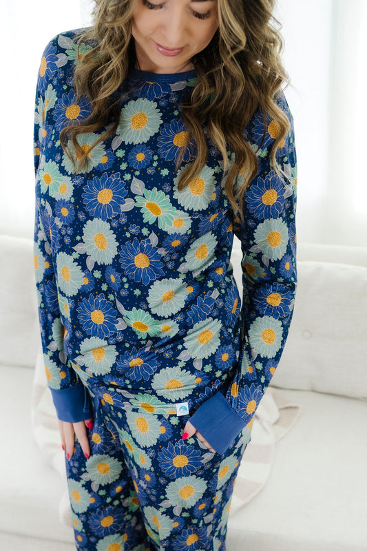 Bluepsie Daisy Women's Long Sleeve PJ Set BDLJ