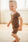 Load image into Gallery viewer, Hot Cocoa (Brown) Ribbed Short Set BDLJ
