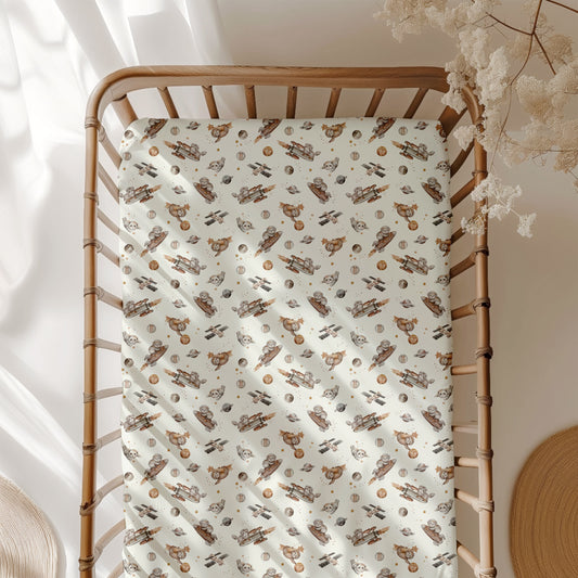 Outersloth (Space) Crib Sheet BDLJ