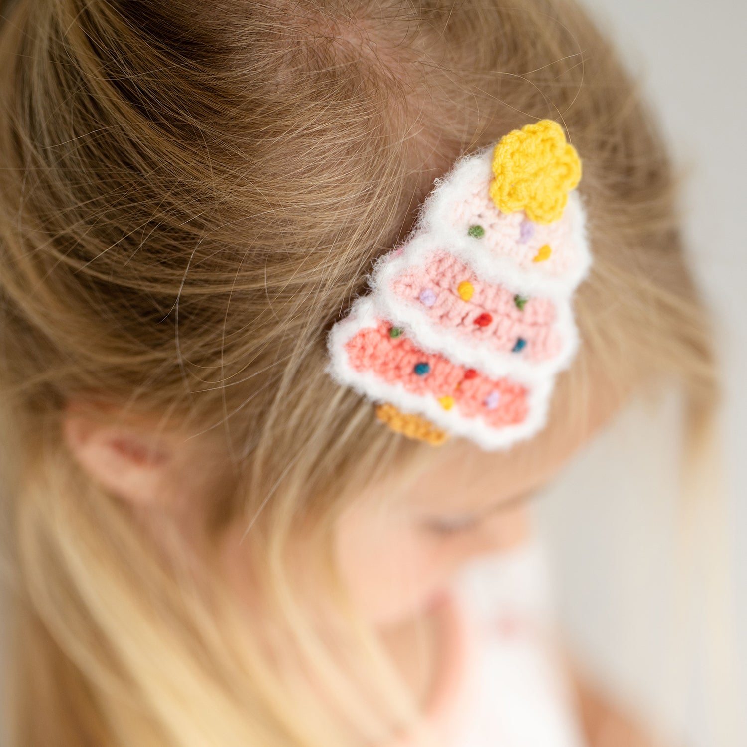 Crochet Christmas Tree Hair Clips BDLJ