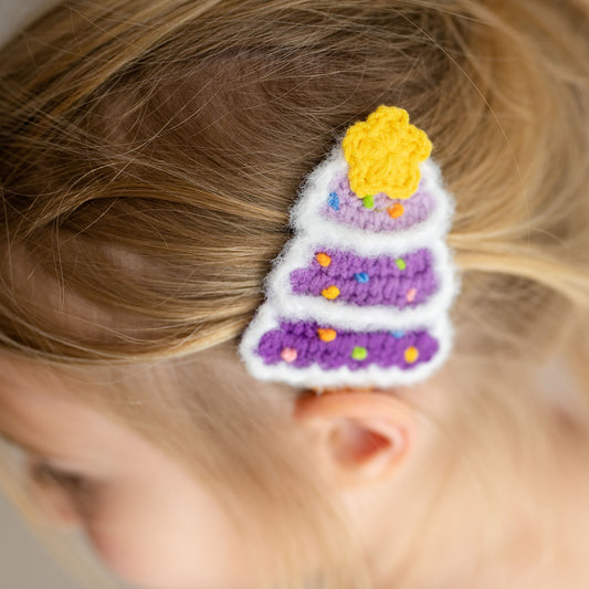 Crochet Christmas Tree Hair Clips BDLJ