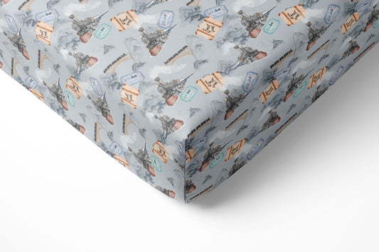 Steam Dreams (Train) Crib Sheet BDLJ