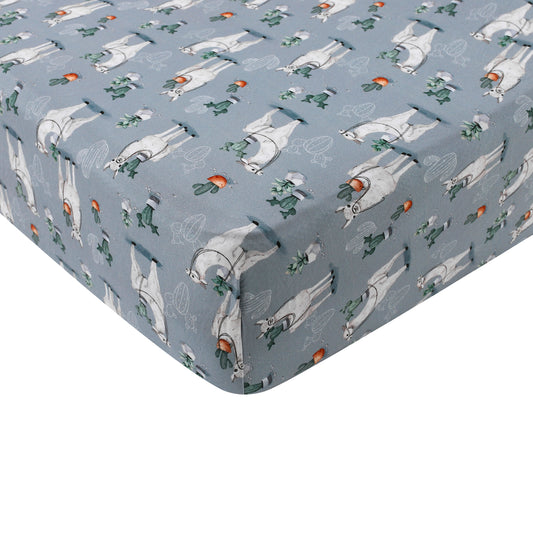 Prickly Llama Crib Sheet BDLJ