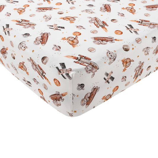 Outersloth (Space) Twin Fitted Sheet and Pillowcase Set BDLJ