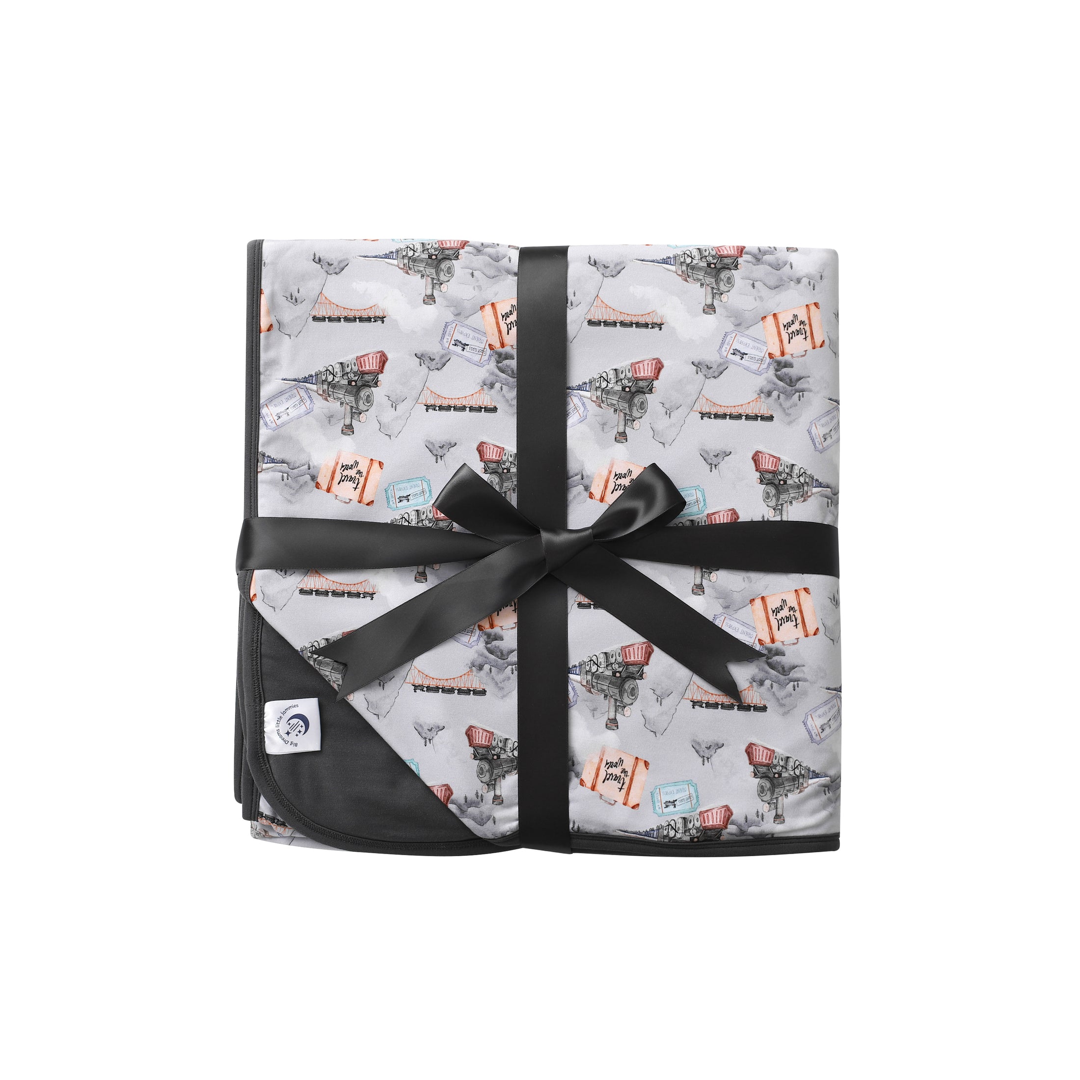 Steam Dreams (Train) Toddler Triple Layer Blanket BDLJ