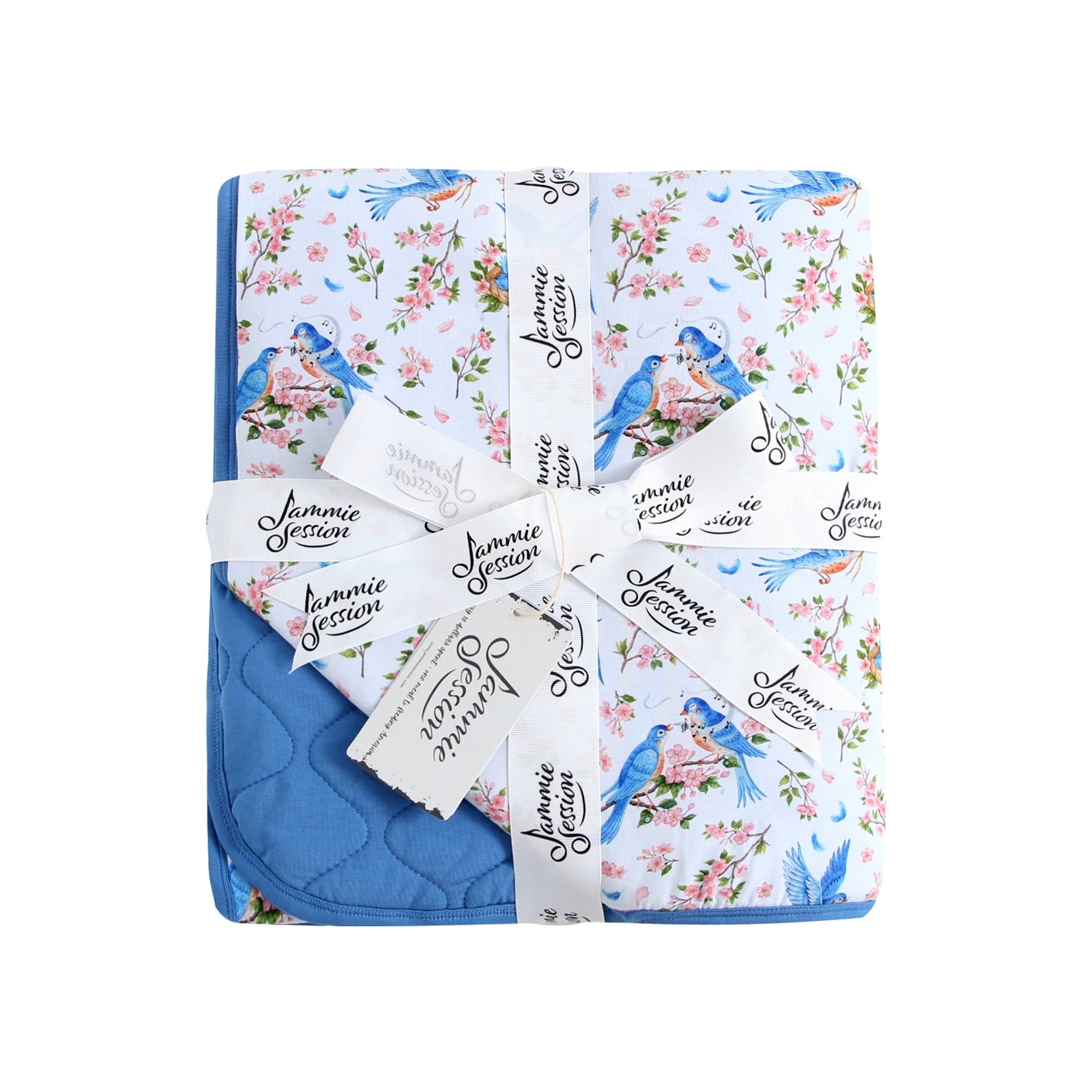 Bluebird Melody Mini Quilted Blanket