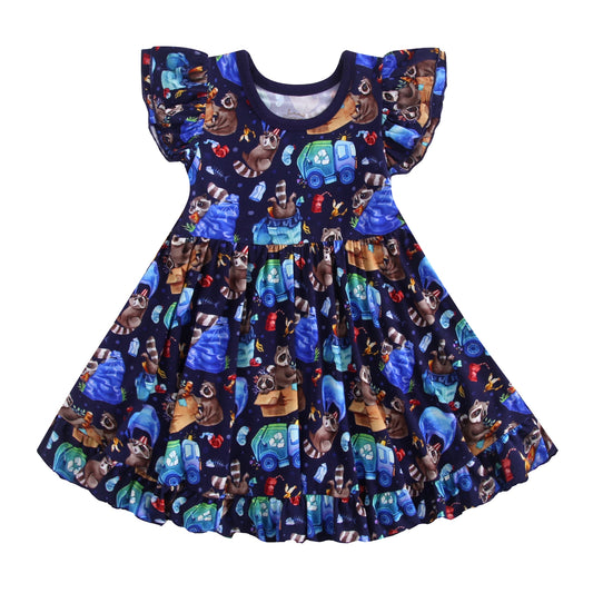 Nocturnal Nonsense Bodysuit Twirl Dress