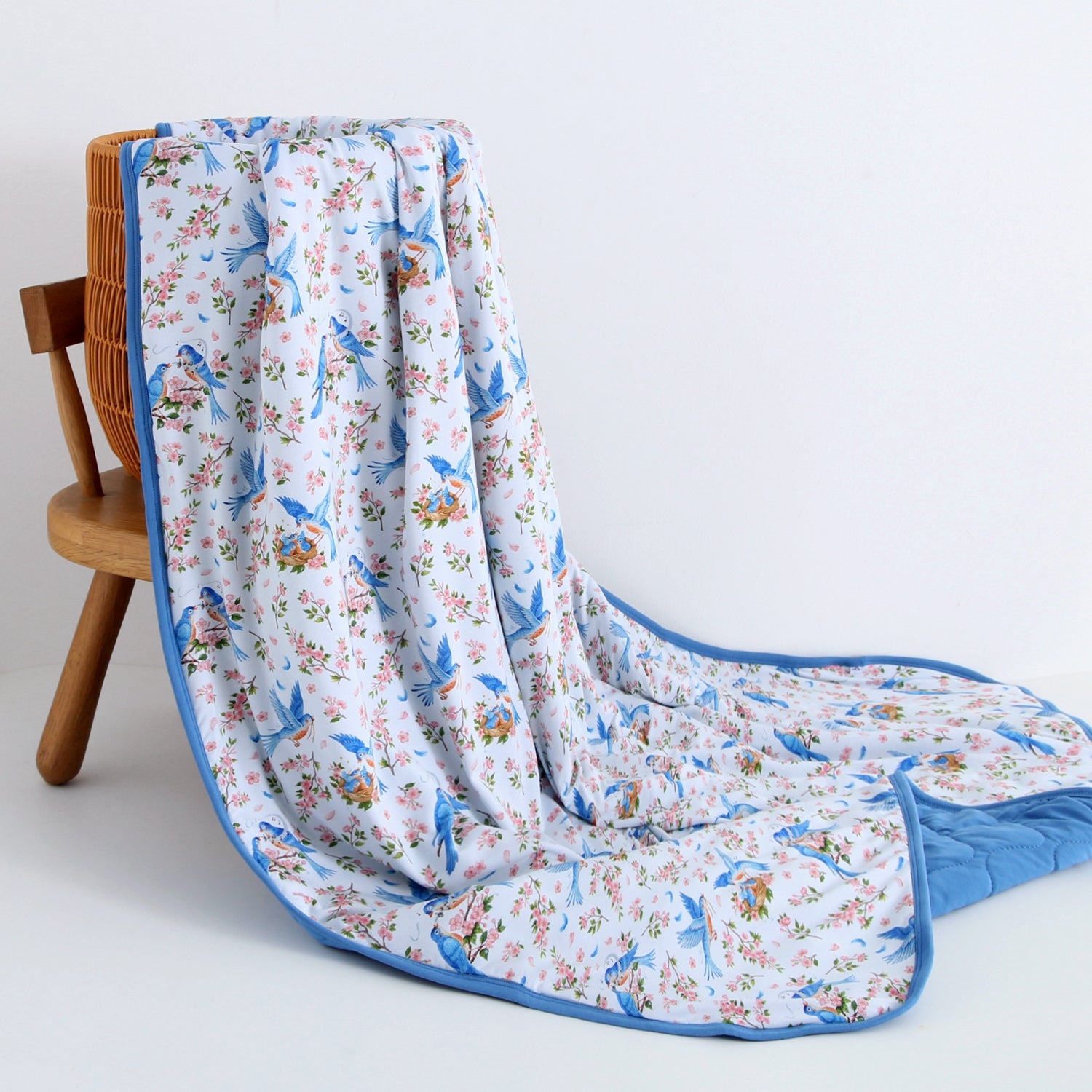 Bluebird Melody Toddler Quilted Blanket