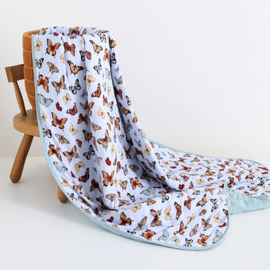 Butterfly Kisses Adult Quilted Blanket