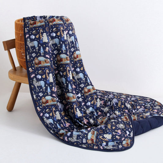 Up Zoo Late Adult Quilted Blanket