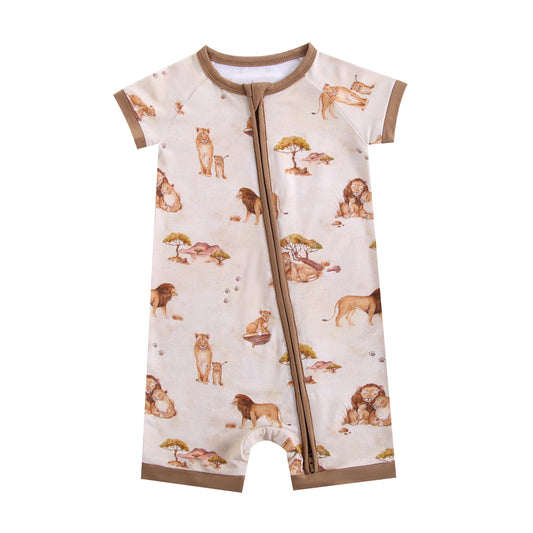 Lion TENCEL™ Modal Short Sleeve Romper